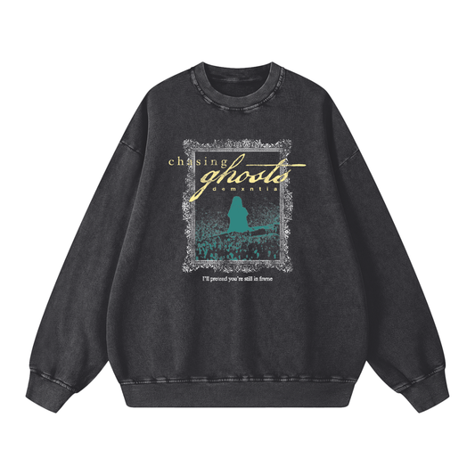 chasing ghosts oversized sweatshirt